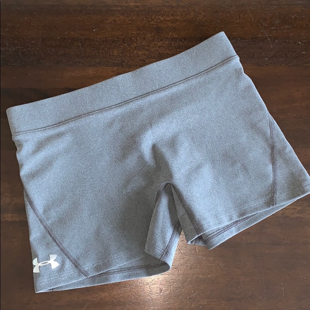 Gray Under Armour Athletic Bike Shorts